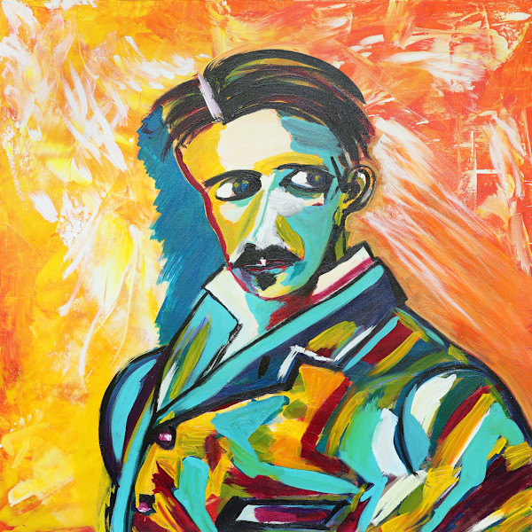 Nikola Tesla by Margo Collins