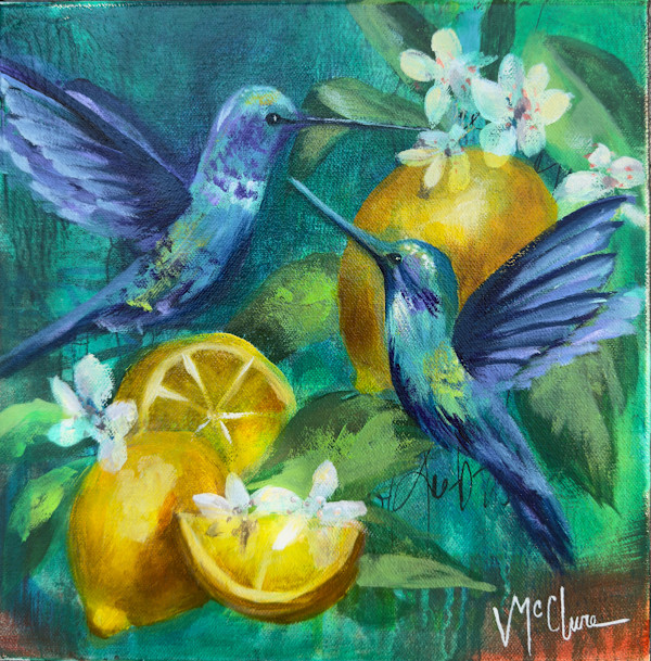 Humming Birds and Lemons by Linda McClure, Image 1.