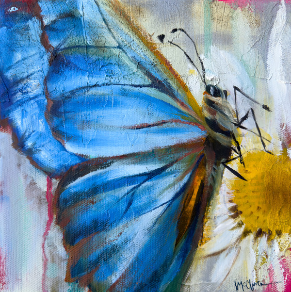 Blue Flutter by Linda McClure