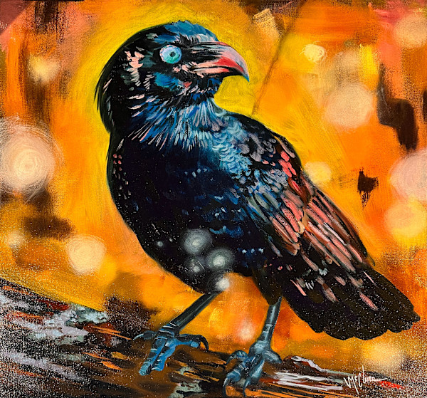 Blue Raven by Linda McClure