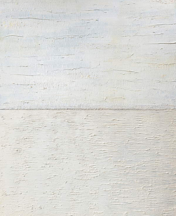 White Scratches Diptych by Francie Lyshak, Image 1.