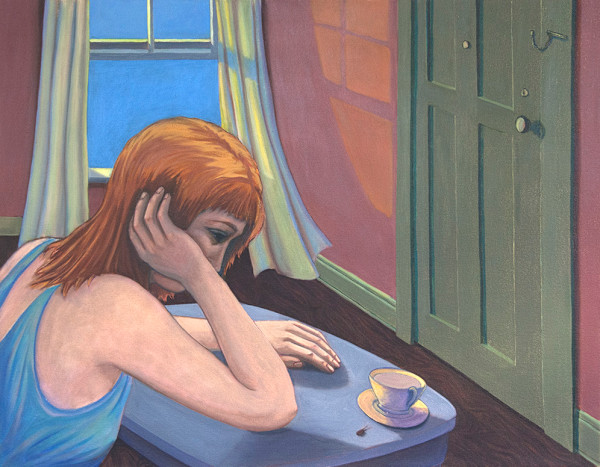 Morning Tea Print Proof #1 by Francie Lyshak