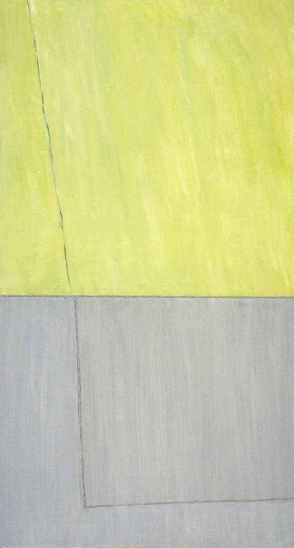 Green and Grey Couple Diptych by Francie Lyshak, Image 1.