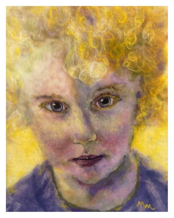 Little Girl with Curls by Michelle Moats
