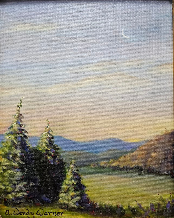 Morning Moon, Nemacolin by A. Wendy Warner