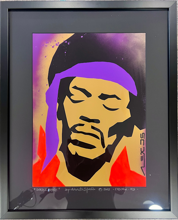 PURPLE HAZE / original mixed media by Alex Di Silvestro