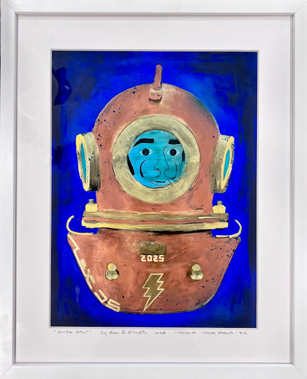 SCUBA DALI / original mixed media - 02 by Alex Di Silvestro