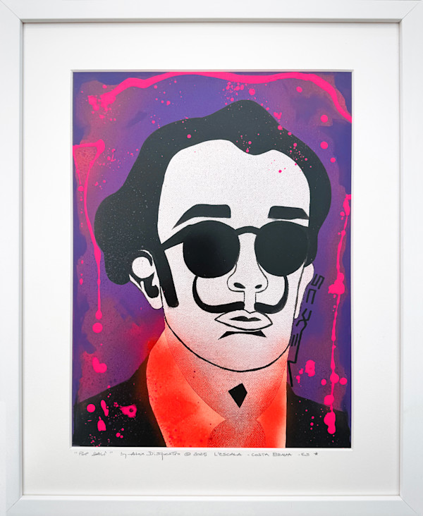 POP / Purple Fire - original mixed media by Alex Di Silvestro