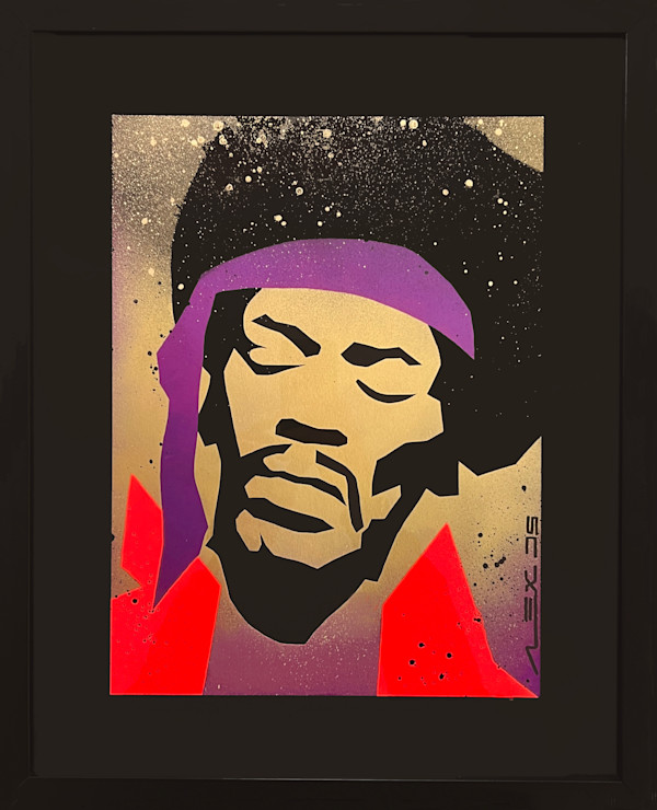 PURPLE HAZE / Original Mixed Media by Alex Di Silvestro