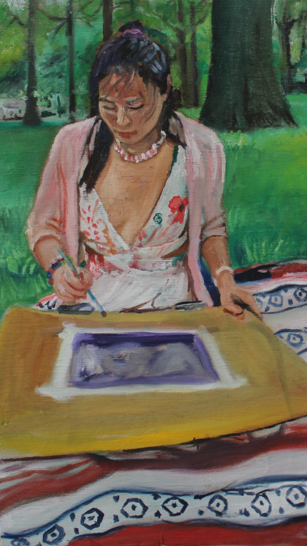 Tashi Painting at the Park