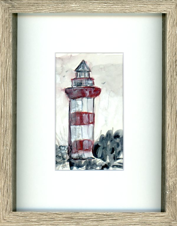 "The Red and White Lighthouse" by JJ Hogan