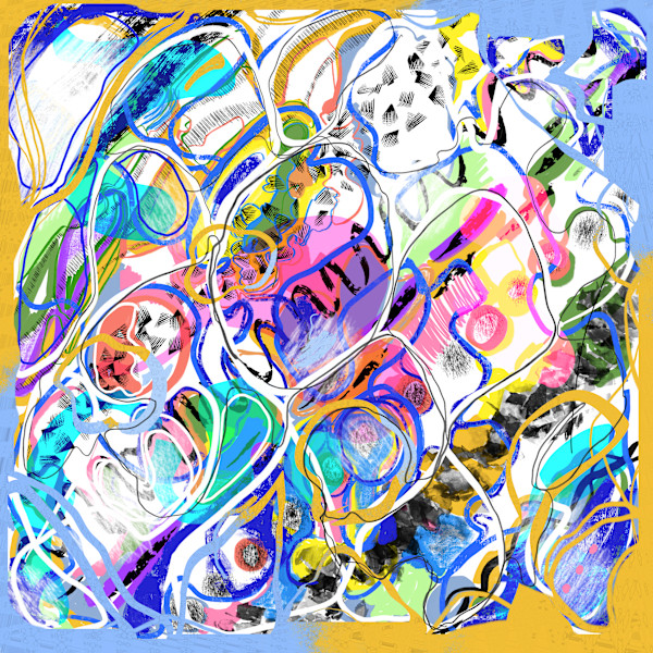 Mark Making Pixels001 by Rosaria Bazan-Pepe