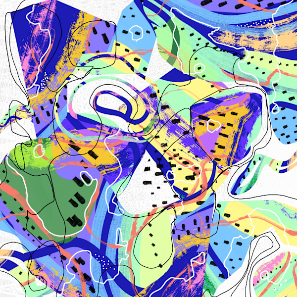 Mark Making Pixels 003 by Rosaria Bazan-Pepe