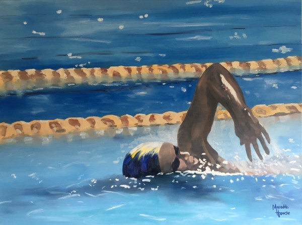 Swimming 4 by Meredith Howse Art