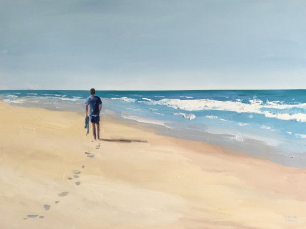 Beach Swim by Meredith Howse Art