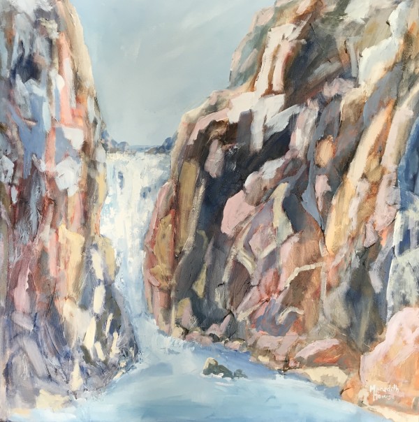 Waterfall in Blue by Meredith Howse Art
