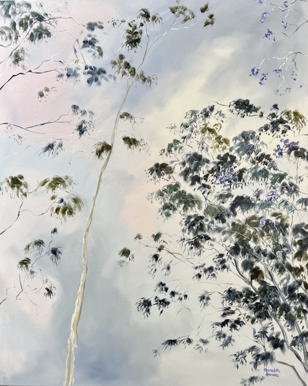 Illumination White Gum and Jacaranda by Meredith Howse Art