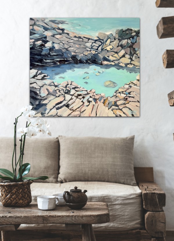 Noosa Rock Pool by Meredith Howse Art