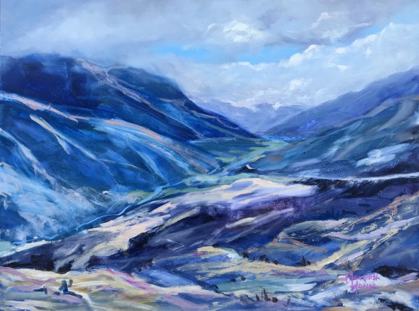 Mountains at Crown Range by Meredith Howse Art