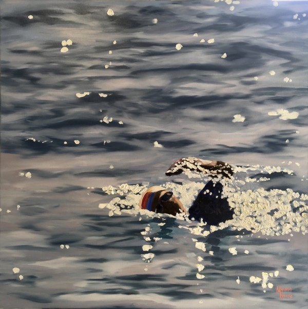 Swimmers Reach by Meredith Howse Art