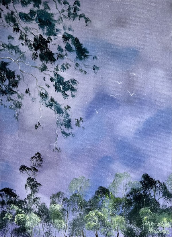 Illumination Twilight Trees by Meredith Howse Art