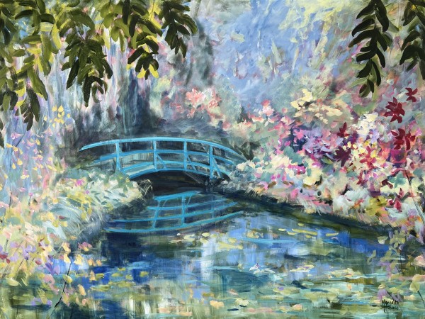 Giverny Garden Bridge by Meredith Howse Art