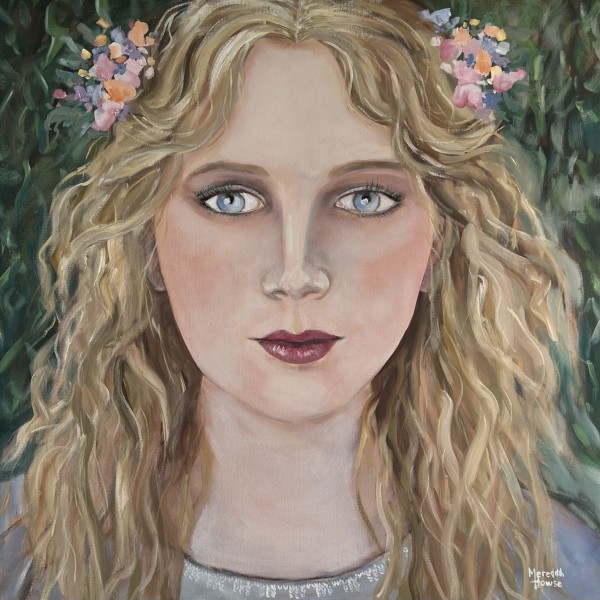 Flowers in her Hair by Meredith Howse Art