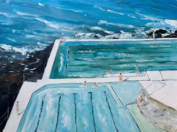 Bondi Icebergs by Meredith Howse Art
