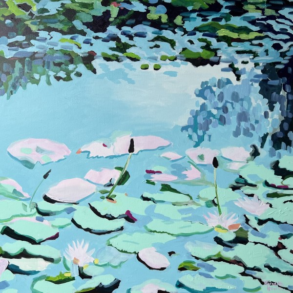 Water Lillies at Golden Ponds by Meredith Howse Art