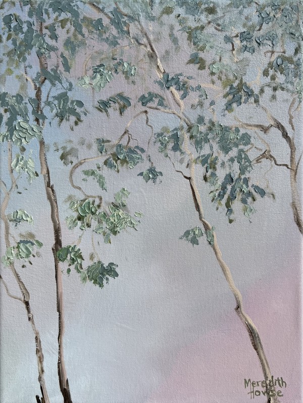 Illumination Green Gum Trees by Meredith Howse Art
