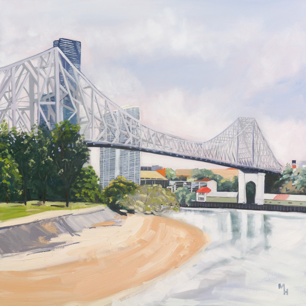 Story Bridge and All Hallows' School by Meredith Howse Art