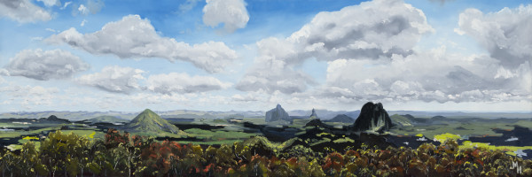 Glass House Mountains by Meredith Howse Art