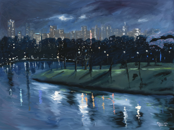 Yarra by Night by Meredith Howse Art