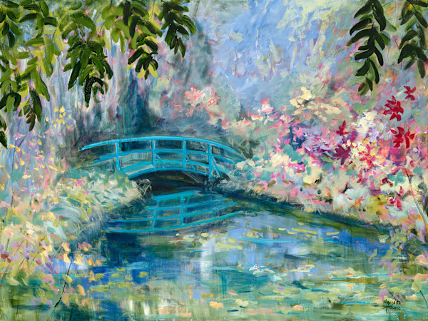 Giverny Garden Bridge (Print) by Meredith Howse Art, Image 1.