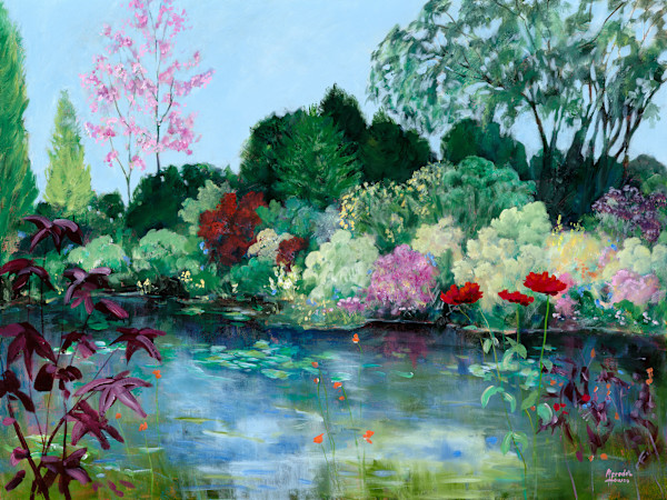 Giverny Water Lily Pond (Print) by Meredith Howse Art, Image 1.