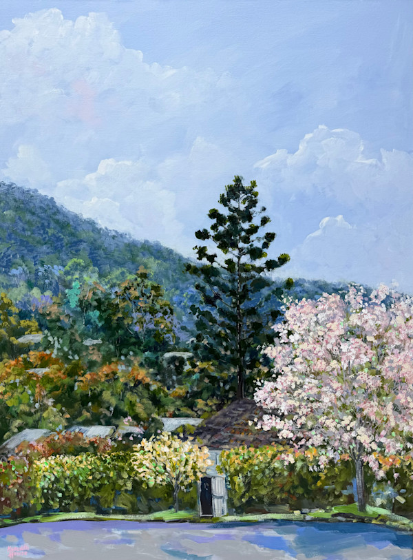 Oleander Drive, Ashgrove by Meredith Howse Art, Image 1.