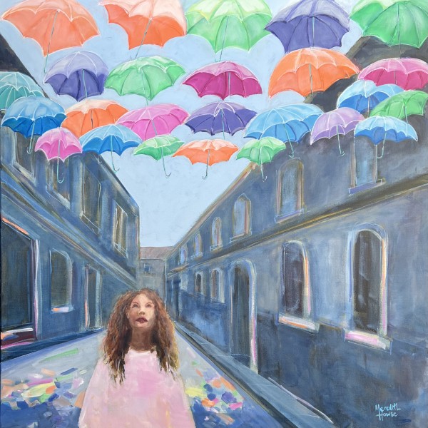 Umbrella Colour Cascade by Meredith Howse Art