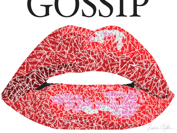 Gossip Metal Print - Limited edition by Susan Clifton