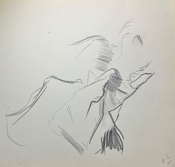 "Beginning of a Sketch" named by CLL by Fred Shane, Image 1.