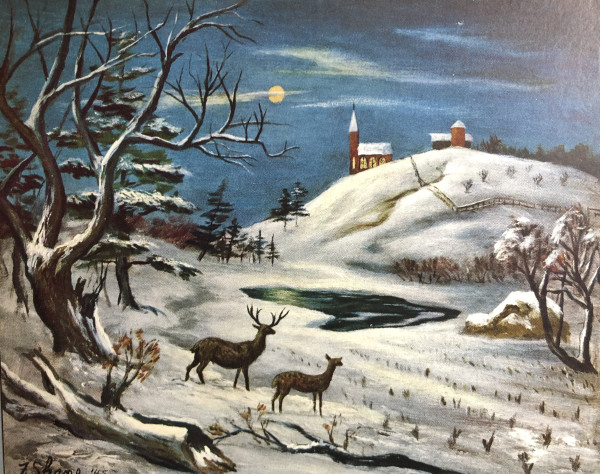 "Winter Landscape: Sky Before Dawn" named by Wheaton Modern by Fred Shane, Image 1.