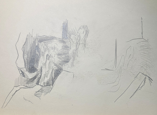 "Beginning of a Sketch #2" named by CLL by Fred Shane, Image 1.