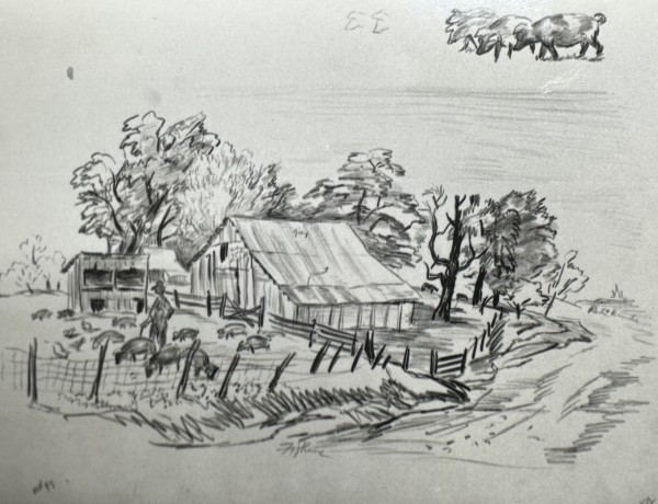 "Farm with Pigs" named by CLL by Fred Shane
