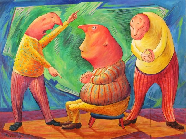 "Obtuse, Obdurate, Obsequious" by Fred Shane, Image 1.