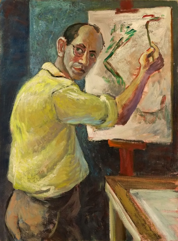"Self Portrait in Yellow Shirt" named by CLL by Fred Shane, Image 1.