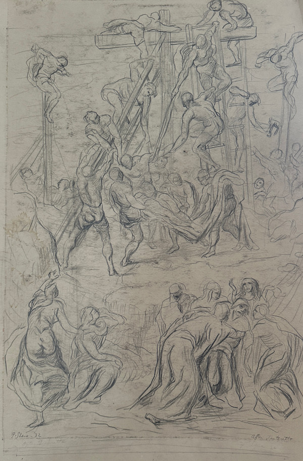 "Descent from the Cross: After Tintoretto" named by CLL by Fred Shane, Image 1.