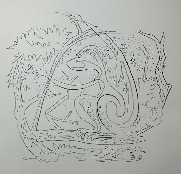 "Monkey in a Tree" by Fred Shane, Image 1.