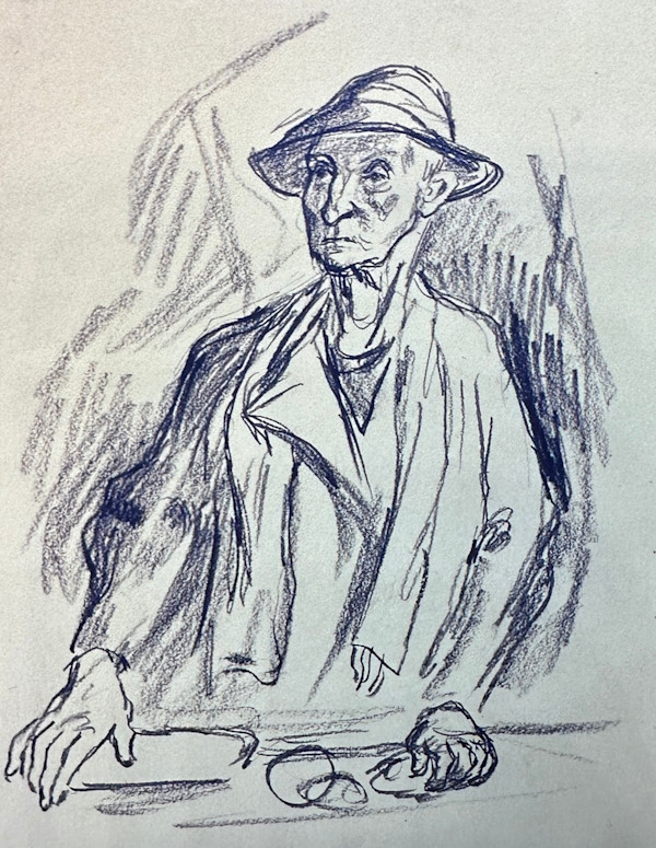 "Portrait: Mrs. Kate Robinson, Preliminary Sketch" named by CLL by Fred Shane, Image 1.