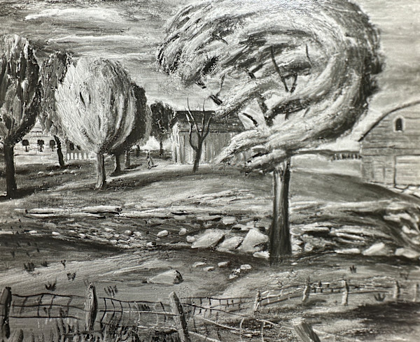 "Tree on a Windy Day" named by CLL by Fred Shane, Image 1.