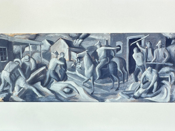"Quantrill's Raid" Value Study by Fred Shane, Image 1.