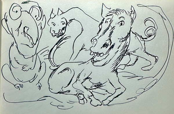 "Silly Zoo Animals with Fred Sketch" named by CLL by Fred Shane, Image 1.